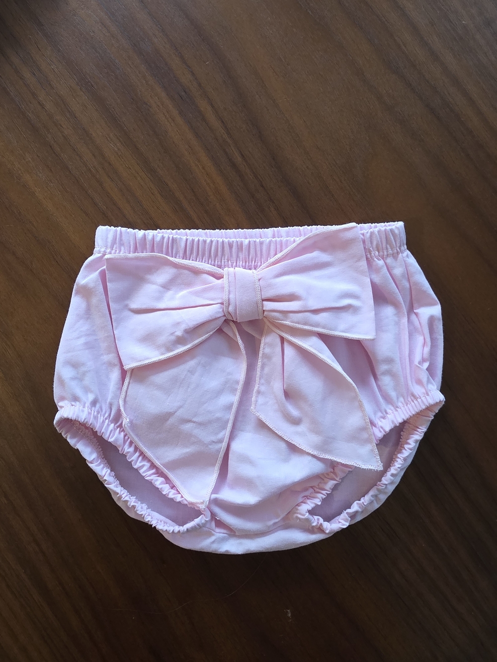 European Baby Pink Bow Bloomers 12M Made in Spain. Calamaro